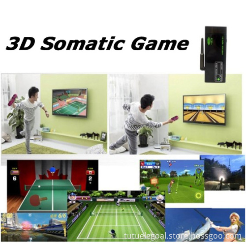 smart tv box,tv dongle support 3D somatic game